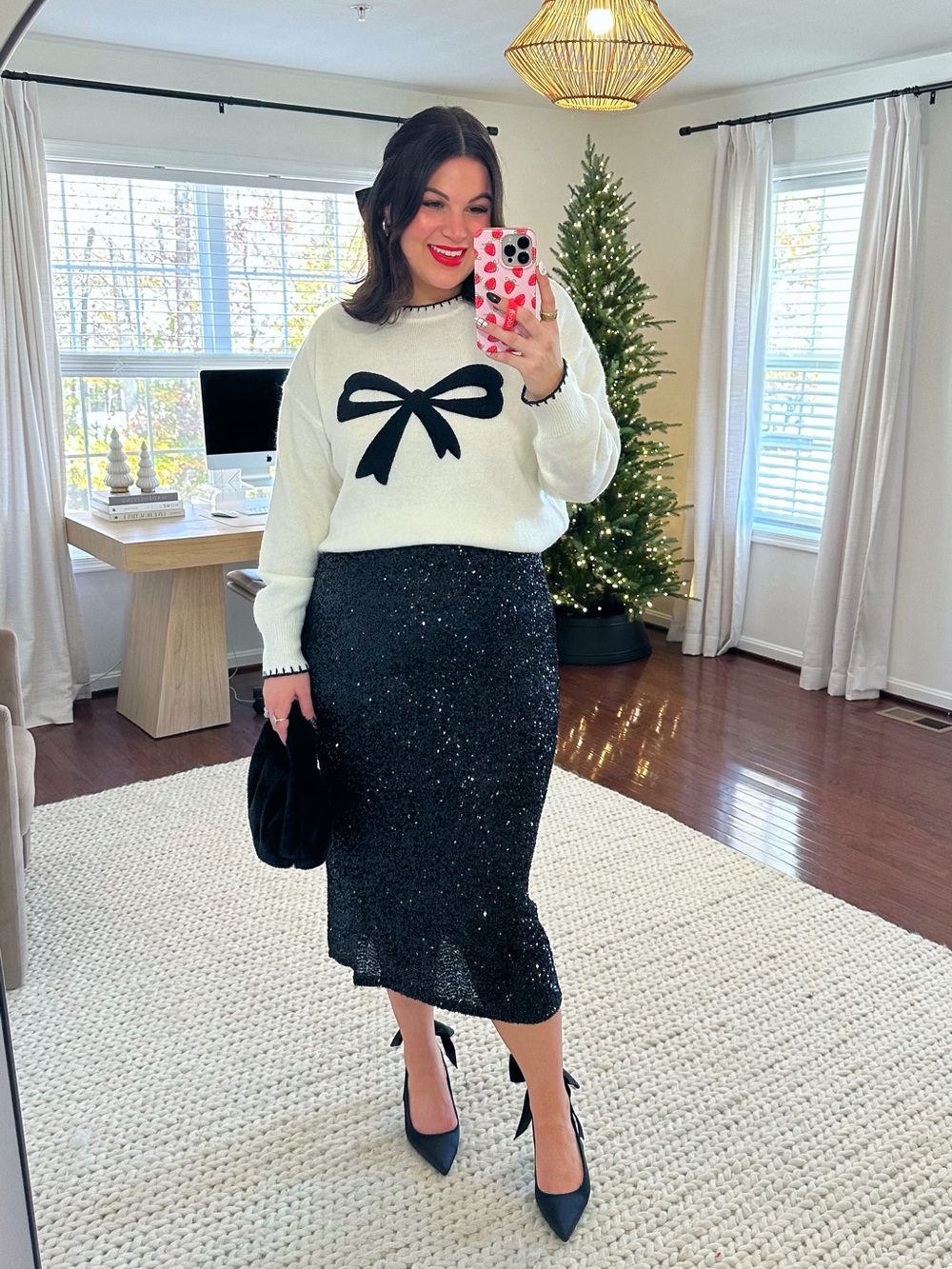 Charmed Sequin Midi Skirt